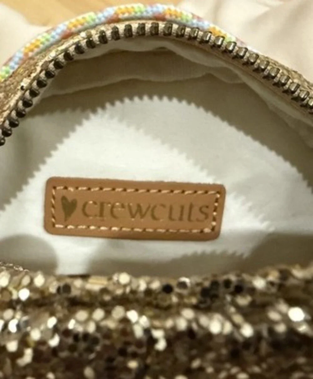 Crewcuts J. Crew Emoji Glitter Purses - Lot of 2 Nerd & Taco EUC